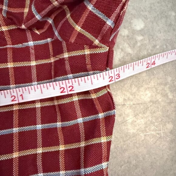 Brooks Brothers Burgundy Check Long Sleeve Button-Down Shirt – Size L - Picture 12 of 12